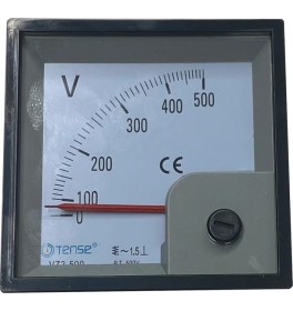 Resim Tense 72X72MM 500V Analog Voltmetre 