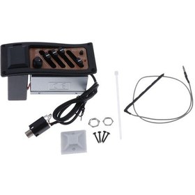 Resim Akustik Gitar Eq-7545r 4 Band Preamp Amplifikatör Pikap Pil Kutulu 