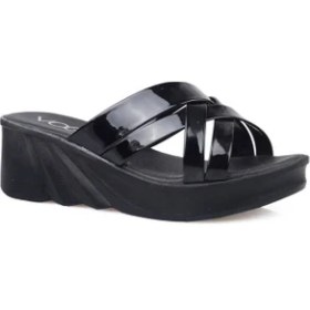 Resim Voga 2104 Dolgu Topuk Comfort Casual Kadın Terliği 