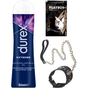 Resim Durex Extreme Analjel 50 ml + Siyah Deri Tasma + Hediye 