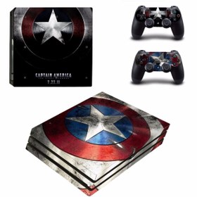 Resim cosy home gift Kaptan Amerika Playstation 4 Pro Full Sticker Kaplamalar 