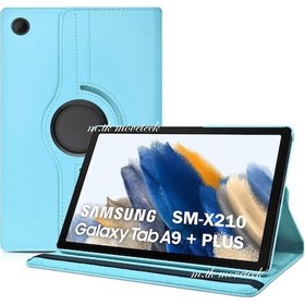 Resim Samsung Uyumlu Galaxy Tab A9 Plus SM-X210 360 Dönen 11" Tablet Kılıf 