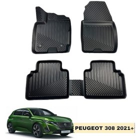 Resim Peugeot 308 2020+ Araca Özel 3d Birebir Uyumlu Oto Paspas 