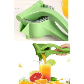 Resim Ozcmax Manuel Plastik Meyve Portakall Karpuz Limon Sıkacağı Kollu Sebze Suyu Sıkma Limonata Aparatı Aleti 
