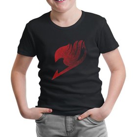 Resim Fairy Tail - Logo 2 Siyah Çocuk Tshirt 