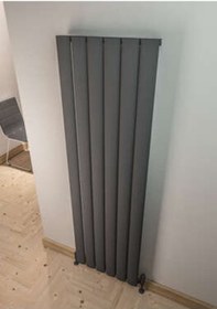 Resim Warma Serez Dikey Alüminyum Radyatör 660x1800 Pütürlü Antrasit 7946 