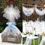 Resim 1 Adet 10.0 Metre Şeffaf Tül Organze Rulolar, Düğün Kristal Organze Kumaş, Tutu Gömlek El Sanatları, Düğün Gazebo Düğün Sandalye Süslemesi, Beyaz Gazebo, DIY Dikiş Ağı, Düğün Gazebo Parti Malzemeleri, Düğün Malzemeleri, Düğün Dekorasyonu 