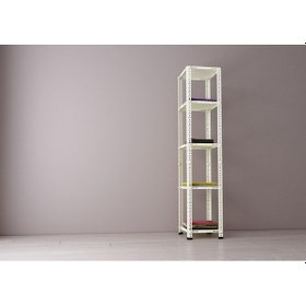 Resim Rafburada® Krem Renk Çok Amaçlı Raf, Gardırop 31x31x200 