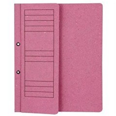 Resim Elitstore Karton Dosya A4 Yarım Kapak Pembe 50'li Paket 