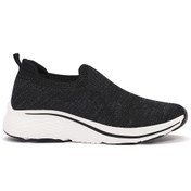Resim Derimod Zero Kadın Siyah Kalın Tabanlı Kumaş Sneaker 25SFE49536F 