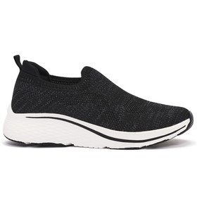 Resim Derimod Zero Kadın Siyah Kalın Tabanlı Kumaş Sneaker 25SFE49536F 