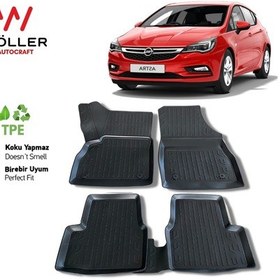 Resim Opel Astra K Paspas 2015 2021 3D Havuzlu Wöller Paspas 