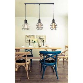 Resim Mylights Retro Rustik Kafes Üçlü Sıralı Masa Üstü 60CM 