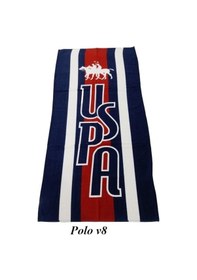 Resim Polo ve Pingui Desenli Plaj Havlusu (Seçenekli) 