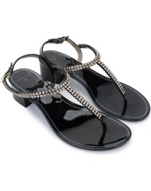 Resim Menghi Kadın Pvc Siyah Parmak Arası Sandalet 774 903E Bn Sndlt Y25 Black 