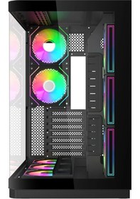 Resim Hyper Rocket V335r Atx 8 Argb Fan Siyah Oyuncu Kasası 