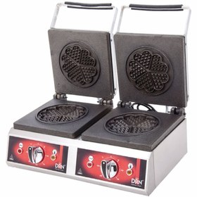 Resim DRN Waffle Makinası - Çift Yonca - Elektrikli 