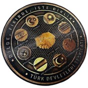 Resim Ex Patch Türk Devletleri Teşkilatı Birlik Peçi Patch Arma 8 Cm 