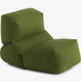 Resim Yeşil Rengi Kadife Armut Koltuk 