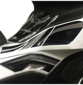 Resim GP Kompozit Honda PCX 125 2021-2024 Uyumlu Yan Pad Gri 