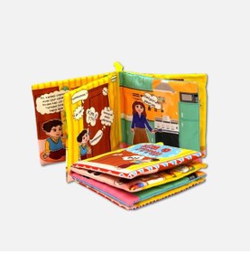 Resim Tox Kim O Kumaş Sessiz Kitap T096 - Bez Kitap , Eğitici Oyuncak , Yumuşak Ve Hışırtılı 