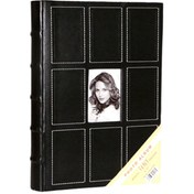 Resim ADF TOPTAN Siyah Gerçek Deri Lüks Fotoğraf Albümü 10x15cm 300’lük 