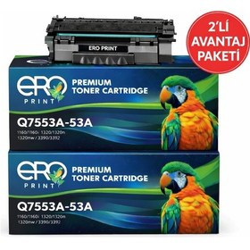 Resim Hp 53a Hp Laserjet P2015dn Uyumlu Toner - 2'li Paket 