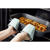 Resim HIMYHOME Silikon ELCEK Fırın Eldiveni Tutucu Isı Yalıtımlı Mikrodalga Fırın Tencere Tepsi Tutmaç 