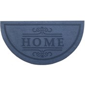 Resim Giz Home Parga Yarımay Kapı Önü Paspası - Mavi - 40x75 cm 