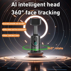 Resim 360° Yüz Takibi, Anti-Sallama Dengesi ve Nesne Takibi ile AI Akıllı Telefon Gimbal Stabilizatörü, Kendi Kendine 360° Otomatik Döndürme, Çift Mod (Pil/USB), TikTok, Video Bloglama için İdeal, Mükemmel Noel ve Yeni Yıl Hediyesi, Telefon Kamera Stabilizatörü, Vlogger Ekipmanı, Şık Modern Tasarım, Yüksek Kaliteli Performans 