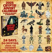 Resim İndirim 2025 Advent Takvimi, 24 Günlük Akrilik Ağaç Süsleri, Kancalı Noel Geri Sayım Süsleri Gizemli Yaratıklar Serisi 