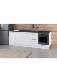 Resim Minar 240 Cm Mutfak Dolabı Beyaz 240-B4-Alt Modül Beyaz 