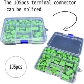 Resim Xuweiwei 105 Adet 2p 3p 4p 5p 5.0mm Pcb Hızlı Bağlantı Terminal Bloğu Ev Elektroniği Dıy 