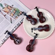 Resim Yaratıcı mini gitar saç tokası, mini keman kenar klipsi, sevimli 'yaş azaltan' perçem klipsi, saç aksesuarı 