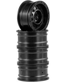 Resim Geekyou Austar Siyah 1/10 Rc Tırmanma Araçları İçin 52mm Jant Seti 4 Adet - 12mm Hexa Adaptörlü 26mm Genişlik 