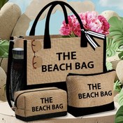 Resim Tote Çanta Seti 1/2/3 adet Plaj Temalı Plaj Tote Çanta Seti, Sanatsal Harfleme "Plaj Çantası" Deseni, Bir Tote Çanta ve İki Makyaj Çantası İçerir, Çok Fonksiyonlu Omuz Çantası, Büyük Kapasiteli Rahat Depolama Çantası, Tekrar Kullanılabilir Alışveriş Çantası, Seyahat, Düğün, Doğum Günü, Tatil, Kamp, Tarih, İş, Günlük Kullanım İçin Uygun, Doğum Günü/Anneler Günü/Yıldönümü Hediyesi Olarak Kullanılabilir 