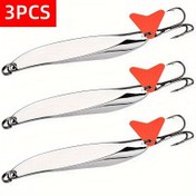 Resim 3 Adet Premium Balıkçılık Kaşığı - Tatlısu Alabalık Balıkçılığı İçin Metal Jig Yemleri - Hassas Döküm Ve Daha Fazla Balık Ve Deniz Levreği Yakalama 