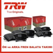 Resim Toyota Corolla 1.6 2008-2012 TRW Ön ve Arka Fren Balatası Bayisinden Orijinal