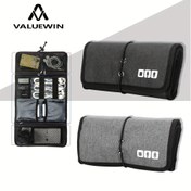Resim Valuewin Seyahat Düzenleyici Pouch - Çekmeşeni Kapanışı ile Kompakt Şarj Kablosu Saklama Çantası, Seyahat ve İş için İdeal, Seyahat Düzenleyici|Şık Düzenleyici|Zippered Kapanış, Kablosu Saklama Düzenleyici, Kablosu Saklama Çantası 