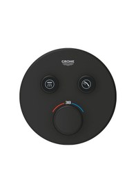 Resim Grohe Grohtherm Smartcontrol Çift Valfli Akış Kontrollü Ankastre Termostatik Duş Bataryası - 29507KF0 Siyah 