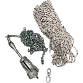 Resim Tekne Çapası. Bot Çapası. 1,5kg Kombine Hazır Çapa Seti. Irgat Çapası 