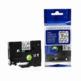Resim Brother Tonersepeti Brother TZe-121 9mm Şeffaf üzerine Siyah Laminasyonlu Muadil Etiket 