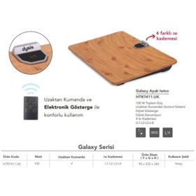 Resim Dysis Galaxy Htr-7411 Uzaktan Kumandalı Ayak Isıtıcısı (simfer Garantili) 
