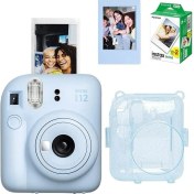Resim Instax Mini 12 Fotoğraf Makinesi 20'li Film Simli Pleksi Kılıf ve Fotoğraf Çerçevesi Seti 1 