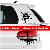 Resim Tofaş Uyumlu Uno Sticker 2Adet Kapı Far Tampon Bagaj Stickerı 