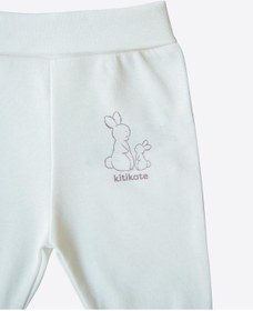 Resim Kitikate Organik New Basic Patiksiz Pantolon Ekru Ekru 