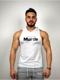 Resim Black İstanbul Monster Muscle Baskılı Kapşonlu Sporcu Atleti 