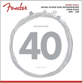 Resim FENDER 0737250403 7250 Light Bas Gitar Teli (40-100) | İnce Takım ile Hızlı Klavye Hareketleri ve Y 
