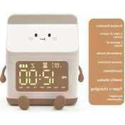Resim Yingfu Öğrencilere Özel Kreatif Süt Kutusu Desenli Elektronik Alarm Saat - Kahverengi Çince Çok Renkli Çok Renkli 