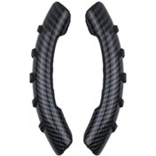 Resim Bir Çift Karbon Fiber Evrensel Araba Direksiyon Simidi Yükseltici Dekorasyon Su Geçirmez Ve Ter Geçirmez 